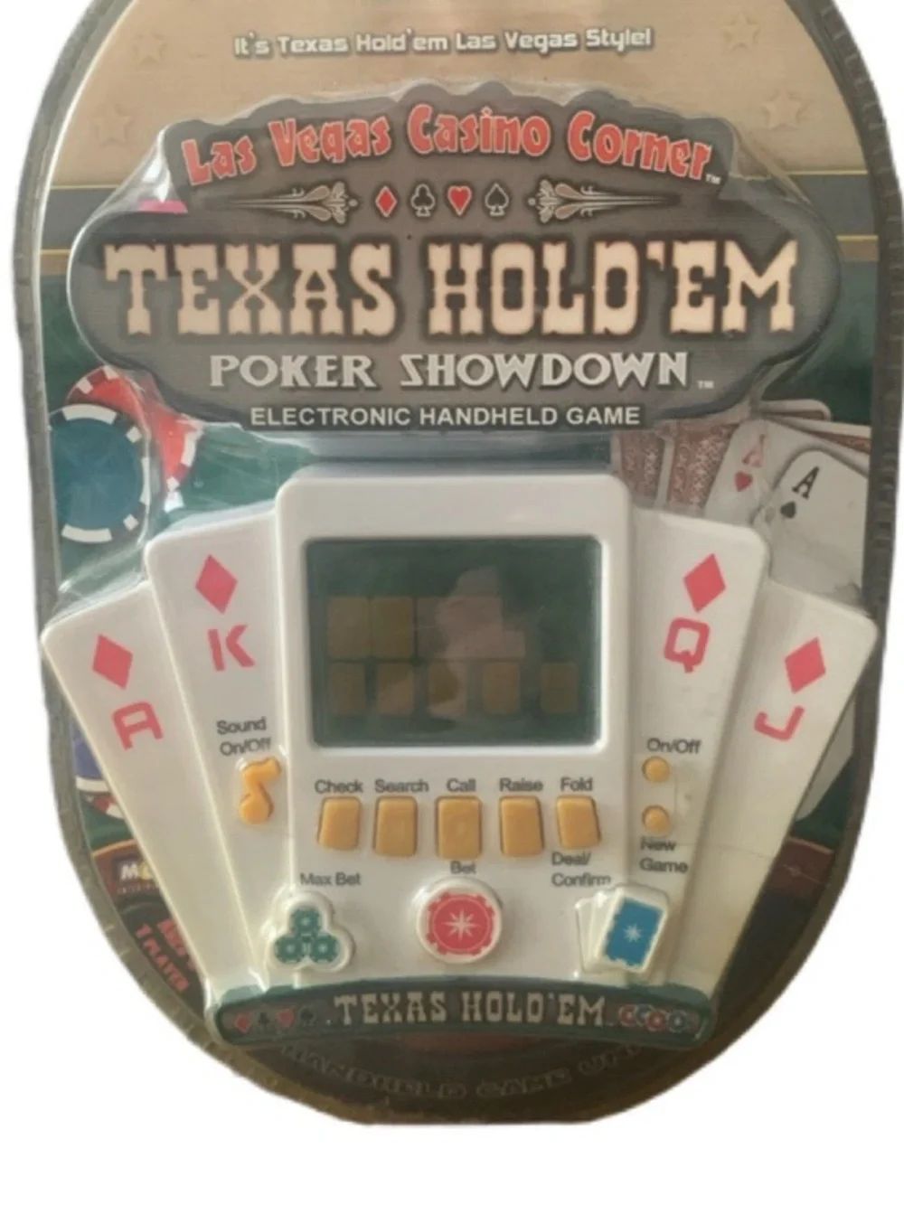 NEW Vintage MGA Entertainment Texas Hold’em Las Vegas Casino Handheld Game